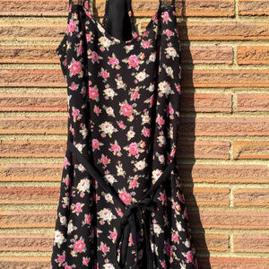 GUESS Floral Black Lace Dress